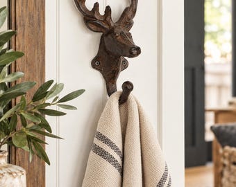 Cast Iron Deer Hook (19 Colors)