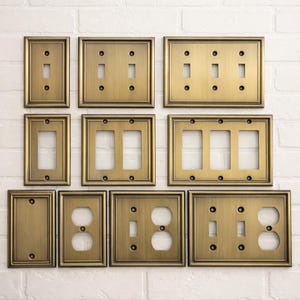 Moderna brytarplattskydd (2 färger)