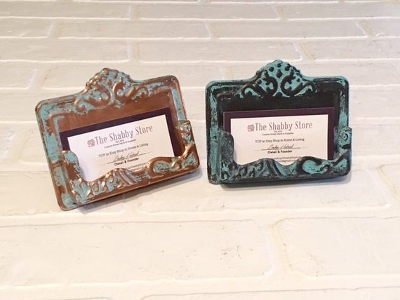 Business Card Holder Card Holder For Desk Business Cards Etsy