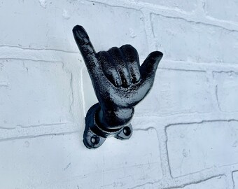 Hang Ten Hook(18 Colors), Middle Finger Hook, Shaka Hook, Rock On Hook, Surfer Decor, Rockstar, Rocker,