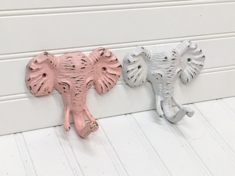 Nursery Wall D\u00e9cor Hooks for Wall Wall Hook Wall Hooks Nursery D\u00e9cor Elephant Hooks Coat Hook Elephant Coat Hook Elephant Wall Hook