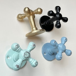 Cast Iron Tap Wall Hook (19 Colors)