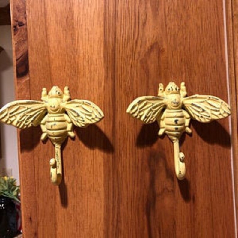 Bee Hook Coat Hook Towel Hook Wall Hooks Vintage Wall Etsy