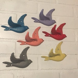 Bird Wall Hook(19 Colors) Flying Bird Hook, Cast Iron Bird Hook, Animal Hooks, Towel Hook, Animal Hook,