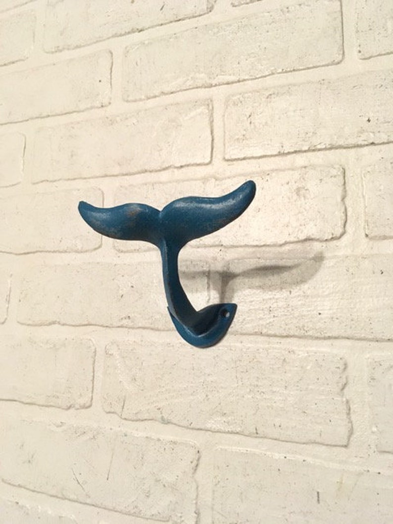 Whale Tail Hook Ocean Décor Whale Hook Towel Hooks Whale Etsy