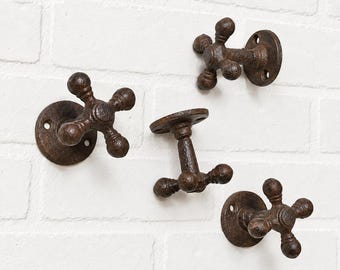 Cast Iron Tap Wall Hook (19 Colors)