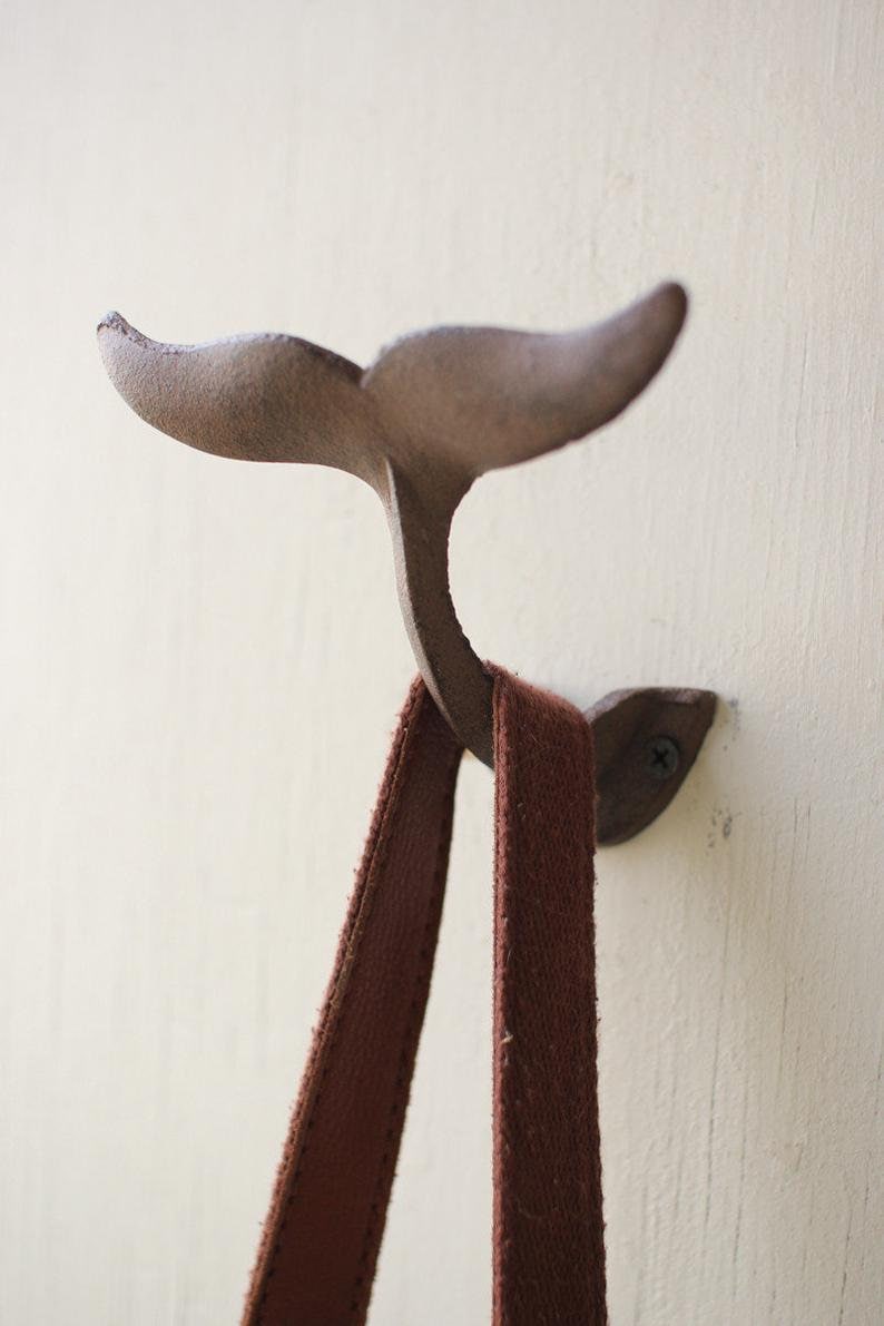 Gjutjärnskrok och gardinfäste (19 färger) Rustic Brown