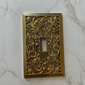 Light Switch Cover 19 Colors/2 Finishes, Switch Plates, Outlet Covers, Antique Brass, Plug Cover, Switchplate image 4