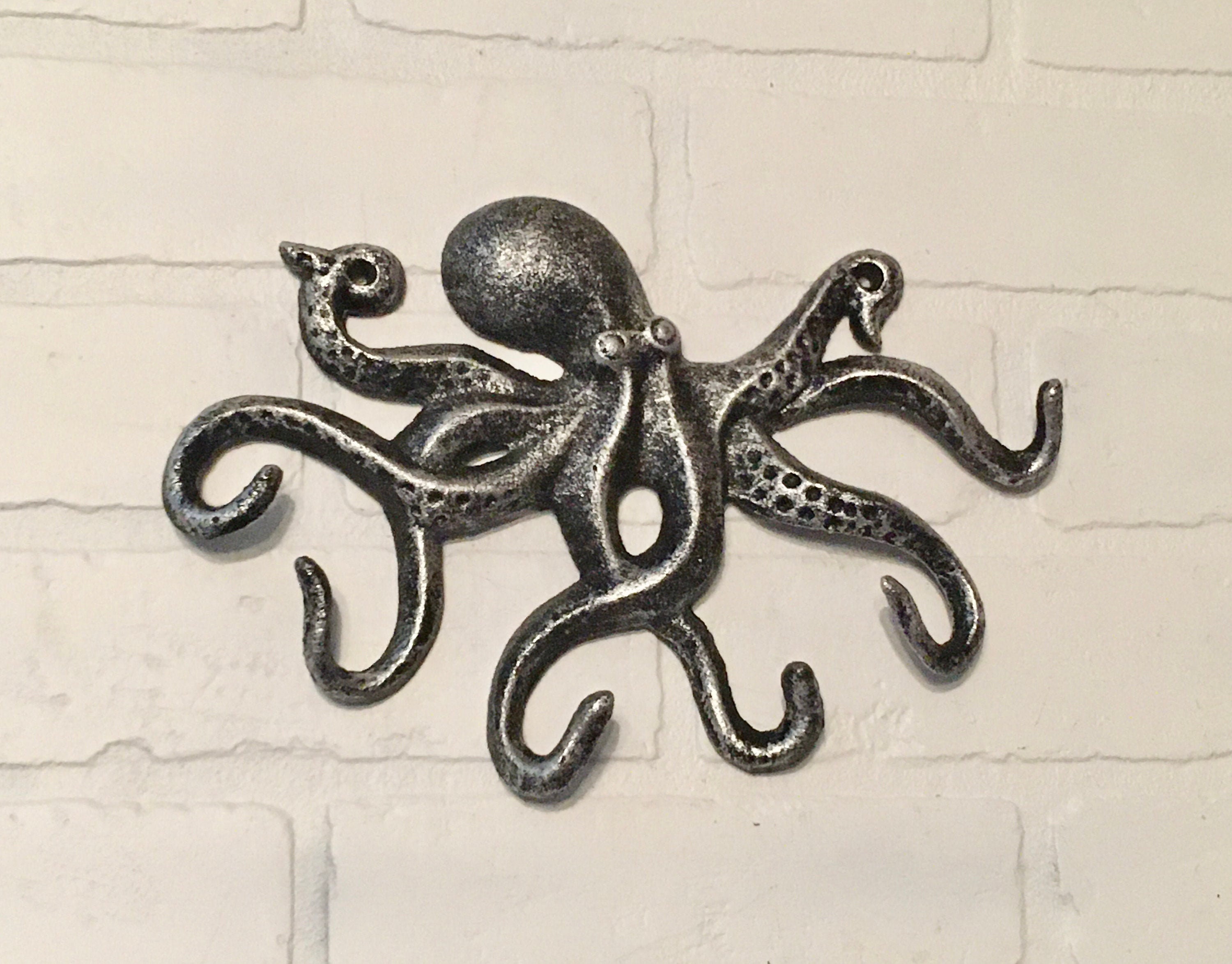 Octopus Hook Octopus Wall Hook Octopus Key Holder Octopus Etsy