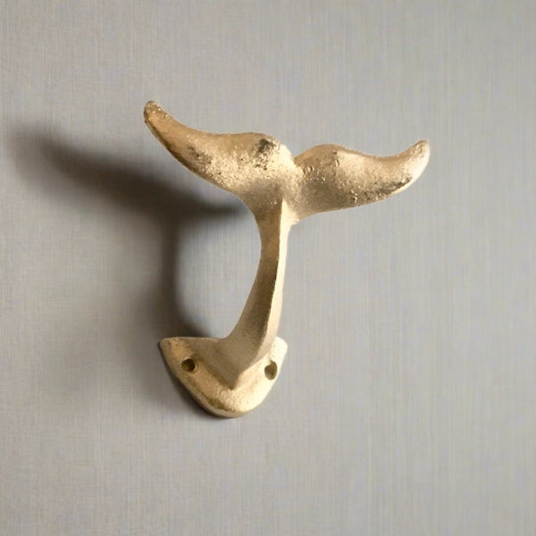 Cast Iron Whale Tail Curtain Tieback (19 Colors)