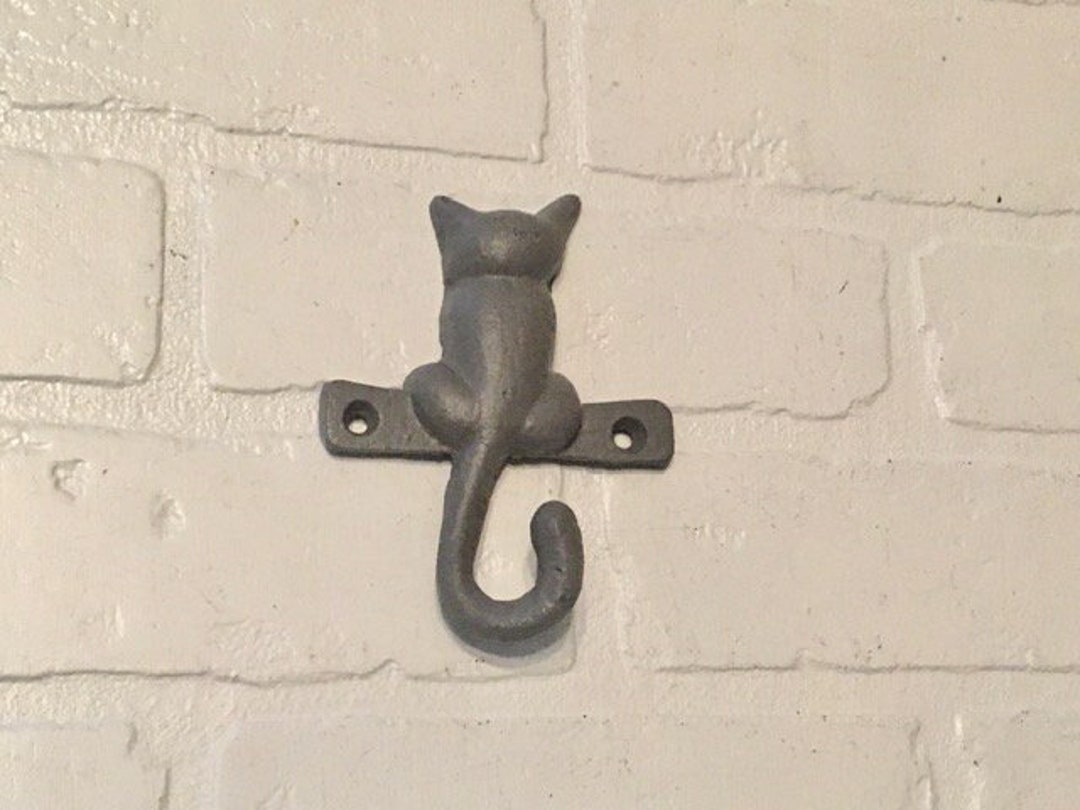 Cat Hook Cat Wall Hook Animal Hook Cats Towel Hook Etsy
