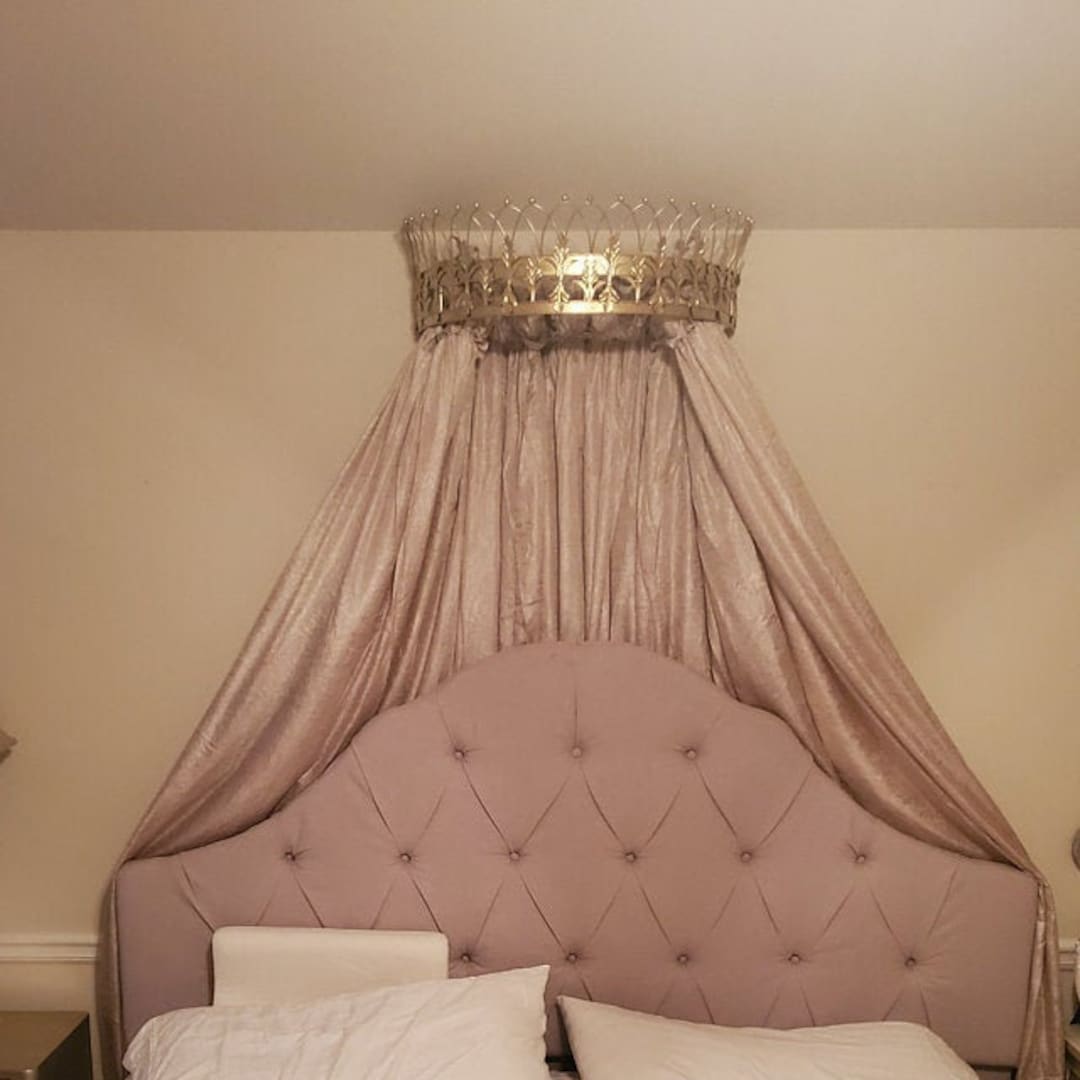 Crown Canopy Bed Canopy Crown Canopy for Girls Room Crown Etsy