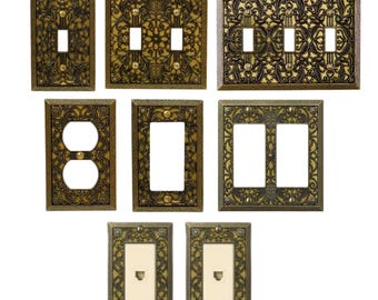 Kunstvolle Vintage inspirierte Schalterbezüge (19 Farben)