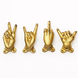 Handgebaar-muurhaak – decoratieve metalen haak, jas- en handdoekhanger