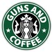 Ronnette Wyanthughes reviewed Guns and Coffee sticker decal 4" x 4"