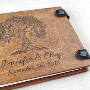 Personalized Wooden Guest Book, Tree Guest Book for Weddings or Special Events, Wedding Guest Book, Tree Book for a Memorable Celebration