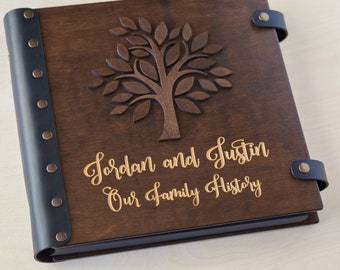 人気提案 3D With Album Photo Wedding Personalized Tree Gold and アート・デザイン・音楽