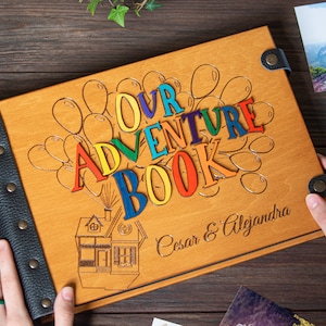 Personalized Our Adventure Book, Travel Photo Album for Couples, Adventure Awaits Custom Photo Book Wedding Album Travel Journal