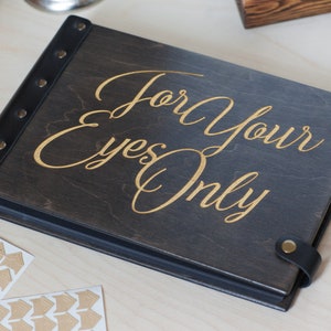 For Your Eyes Only Boudoir Photo Album, Anniversary Gifts For Men image 4