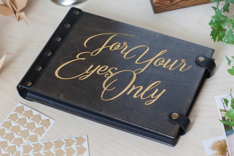 For Your Eyes Only Boudoir Photo Album, Anniversary Gifts For Men image 4