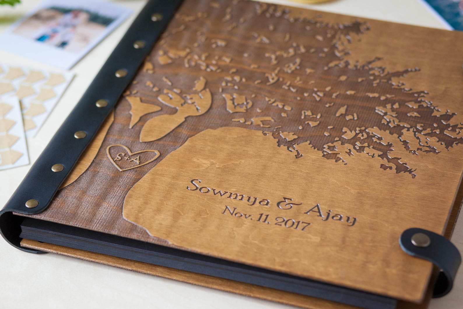 Family Tree Wedding Photo Album Wooden Album Wedding Gift for  Etsy