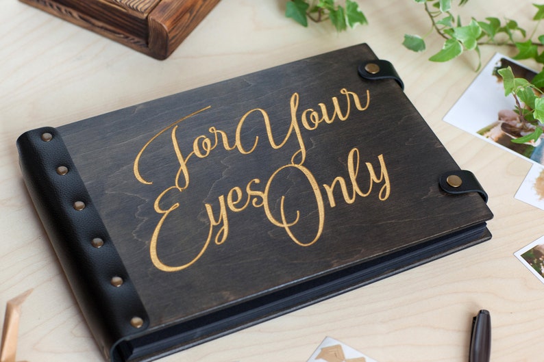 For Your Eyes Only Boudoir Photo Album, Anniversary Gifts For Men image 2