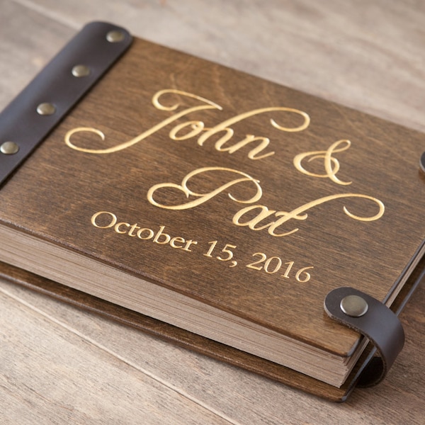Rustic Wedding Album Etsy