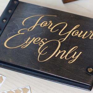 For Your Eyes Only Boudoir Photo Album, Anniversary Gifts For Men image 1