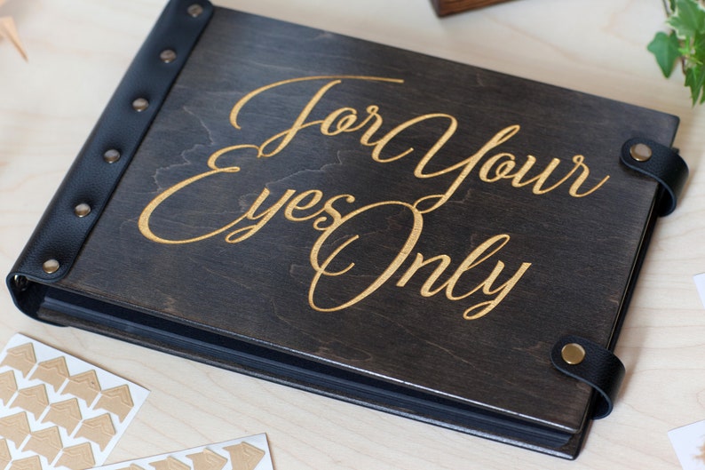 For Your Eyes Only Boudoir Photo Album, Anniversary Gifts For Men image 1