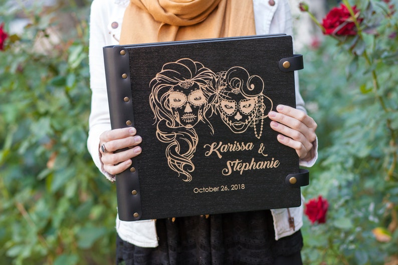 Lesbian Photo Album For Halloween Wedding Lesbian Sugar | Etsy