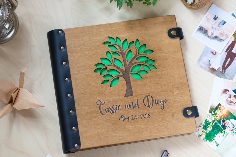 Family Tree Photo Album Tree Of Life Scrapbook Family Photo Etsy