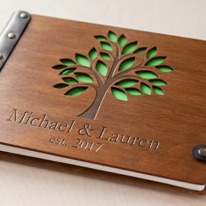 Funeral Guest Book, Memorial Guest Book Personalized Celebration of Life Guest Book, Wooden Guest Book In Loving Memory, Memory Book
