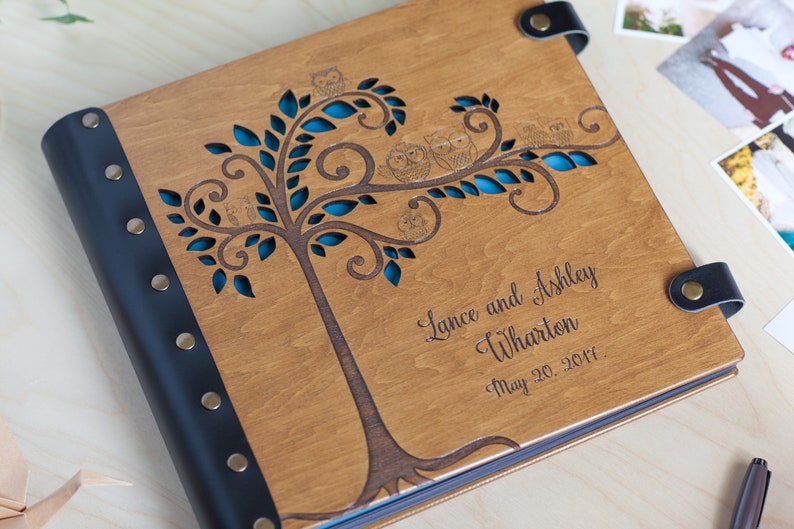Family Photo Album Family Tree Photo Album Personalized Photo Etsy