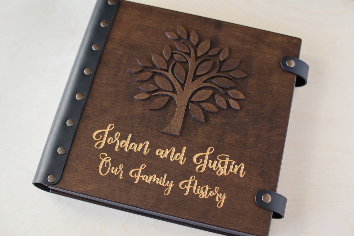 Family Tree Photo Album Wedding Album Custom Wedding Album Etsy