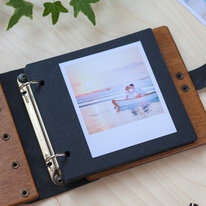 Photo Album for Instax Photos, Mini Photo Album Memory Book, Wooden Photo Album, Mini Album Great Anniversary Gift, Personalized Photo Album image 7