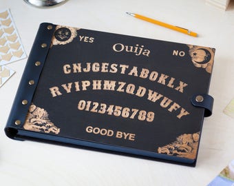 Ouija, Photo Album, Wedding Album, Ouija Board, Spirit Board, Halloween Wedding, Custom Wedding Album, Photo Guest Book, Honeymoon Album