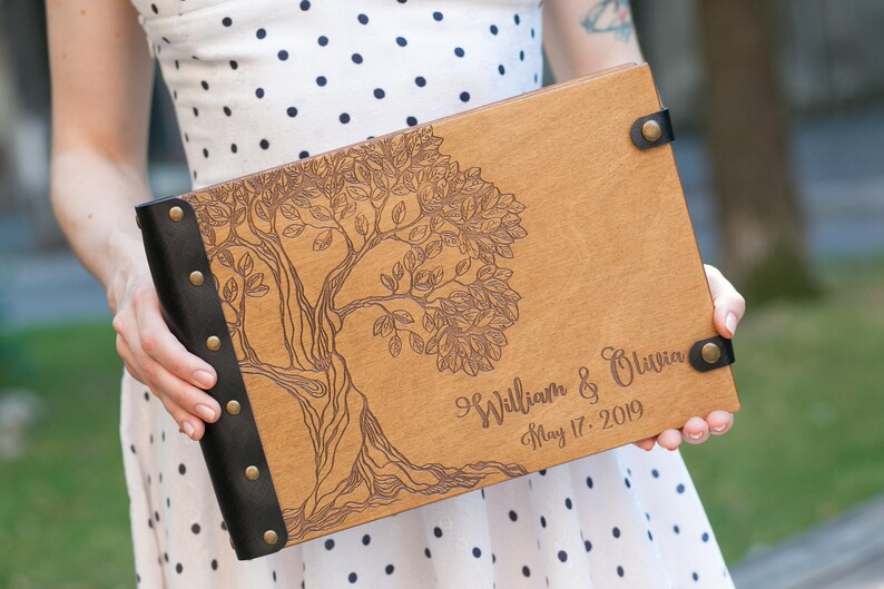 Family Tree Tree Guest Book Wedding Guest Book Custom Guest Etsy