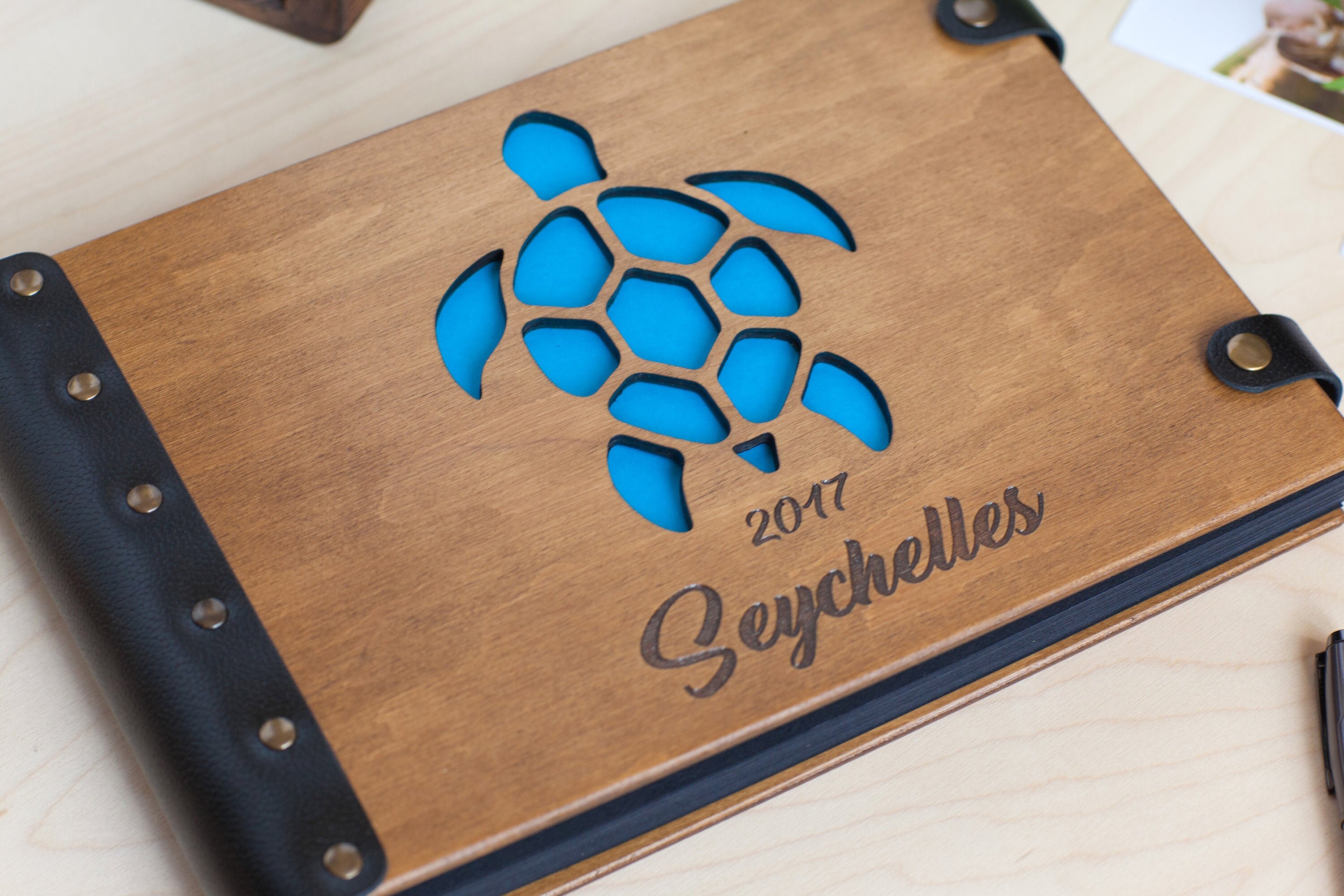 Our Adventure Turtle Photo Album Hawaii Travel Photo Album Etsy