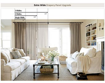 Extra Wide Curtains Etsy