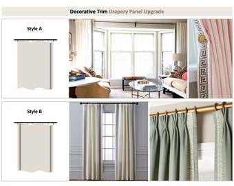 Custom Curtains and Drapes with Decorative 'Victoria' Tassel Trim