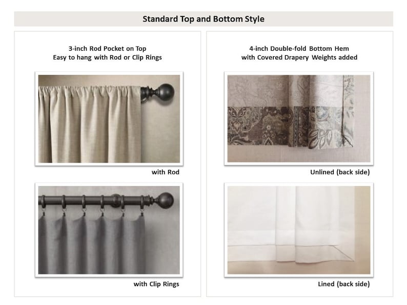 EXTRA WIDE Upgrade to Custom Drapery Panel Curtain Valance; 1.5 Widths; 2 Widths; Double Width; Triple Width; 75 100 150 Crafting Fee