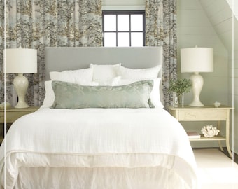 Bosporus; Colors Flax Antique Red Billard; French Toile