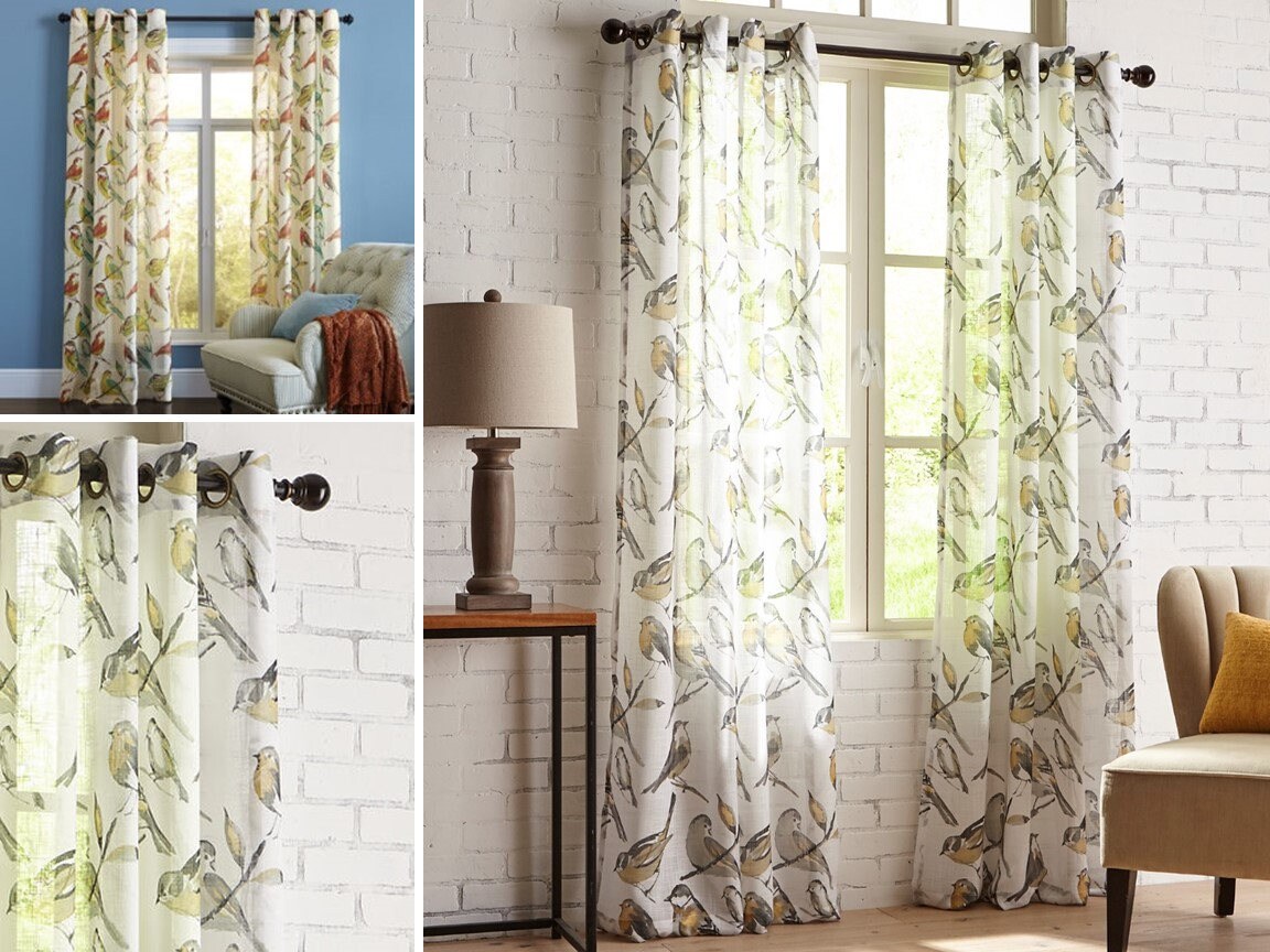 3 Colors Richloom Birdwatcher Linen Blend Floral Jacobean 50