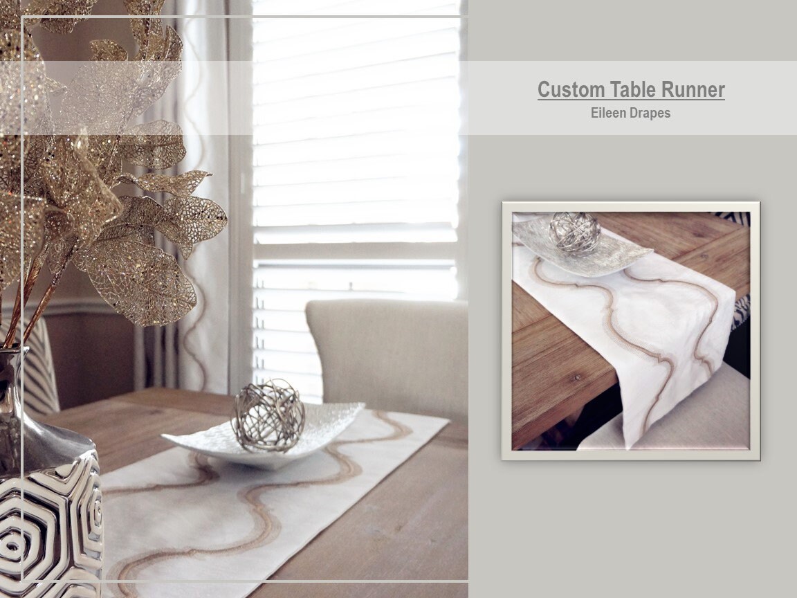 Custom Table Runner Custom Placemats Custom Bed Runner