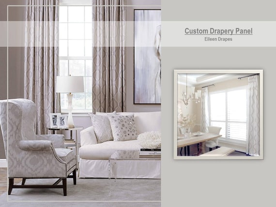 Custom Drapes Curtains Valance Custom Order For Extra Long Etsy