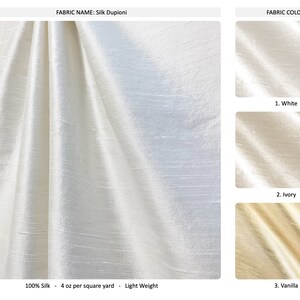 Solid Silk Dupioni; 21 Colors; Lightweight; Custom Curtain, Valance; Extra width & Length, Pleated, Lined Drapery Panel offered as upgrades