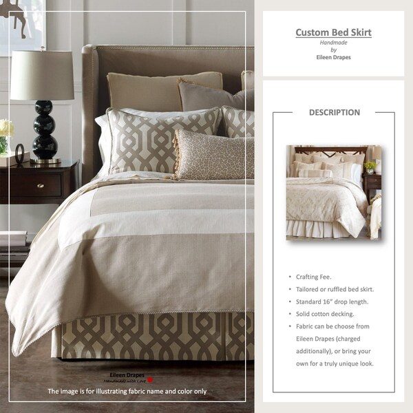 Custom Box Pleat Dust Ruffle - Etsy