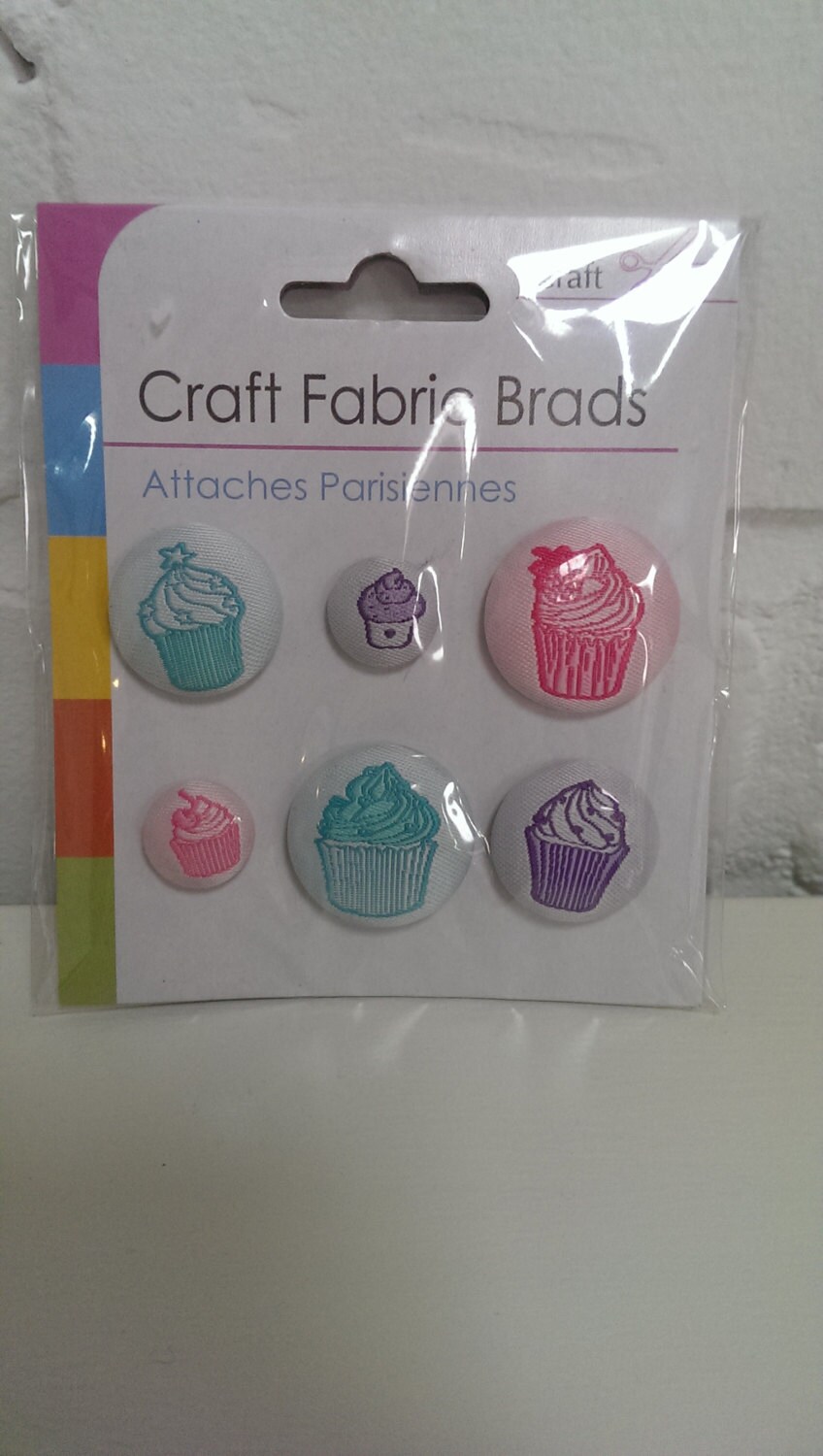 Scrapbooking brads scrapbooking Fabric brad set Etsy