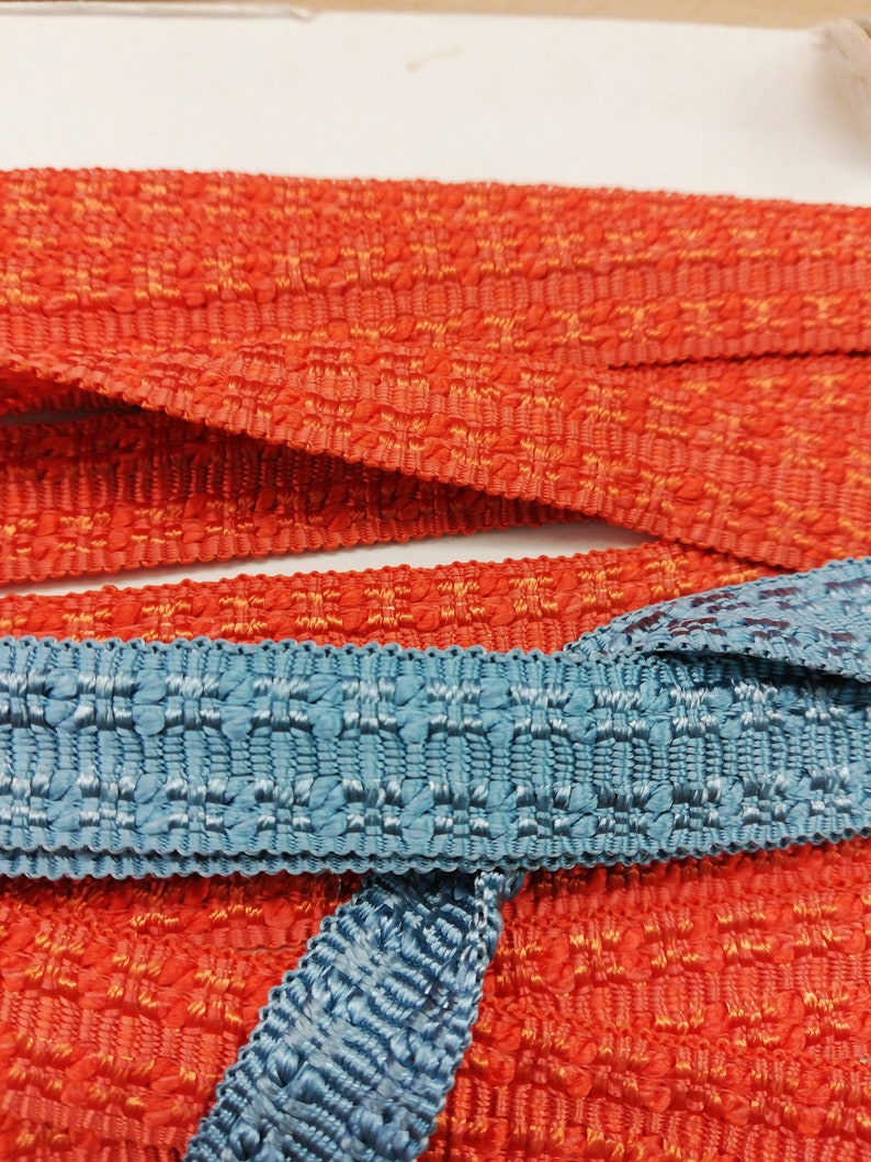 Upholstery Trim Vintage Upholstery Braid Woven Square Braid Etsy UK