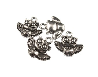2X Small Owl Charms, Charms ft. a Small Owl -